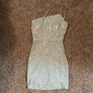 Windsor Iridescent Sequin Mini Dress